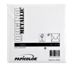 Envelop Papicolor 140x140mm metallic parelwit pak à 6 stuks