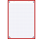 Flashcard Bristol Oxford A5 30 fiches bristol 210g carreau 5mm assorti