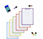 Flashcard Bristol Oxford A5 30 fiches bristol 210g carreau 5mm assorti