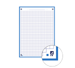 Flashcard Bristol Oxford A5 30 fiches bristol 210g carreau 5mm assorti