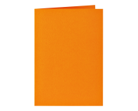 Correspondentiekaart Papicolor dubbel 105x148mm oranje pak à 6 stuks