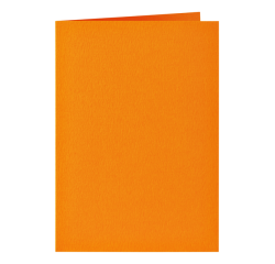 Carte de correspondance Papicolor double 105x148mm orange 6 pièces