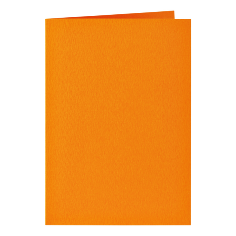 Correspondentiekaart Papicolor dubbel 105x148mm oranje pak à 6 stuks