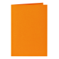 Carte de correspondance Papicolor double 105x148mm orange