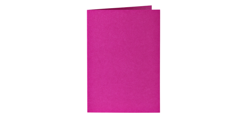 Carte de correspondance Papicolor double 105x148mm rose vif 6 pièces