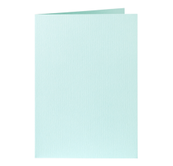 Carte de correspondance Papicolor double 105x148mm vert bleuté 6 pièces