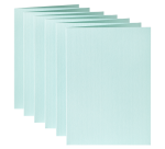 Carte de correspondance Papicolor double 105x148mm vert bleuté 6 pièces