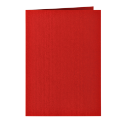 Carte de correspondance Papicolor double 105x148mm rouge 6 pièces