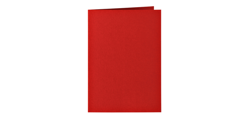 Carte de correspondance Papicolor double 105x148mm rouge 6 pièces