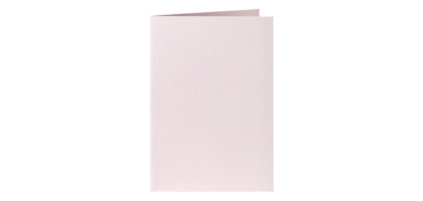 Correspondentiekaart Papicolor dubbel 105x148mm lichtroze pak à 6 stuks