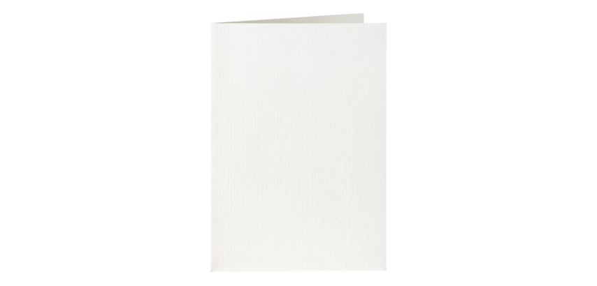 Carte de correspondance Papicolor double 105x148mm blanc neige 6 pièces