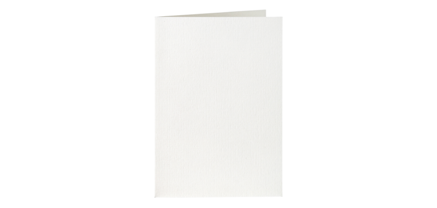 Carte de correspondance Papicolor double 105x148mm blanc neige 6 pièces