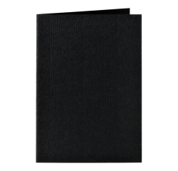 Carte de correspondance Papicolor double 105x148mm noir corbeau 6 pièces