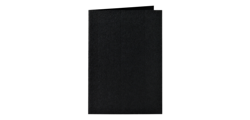 Correspondentiekaart Papicolor dubbel 105x148mm ravenzwart pak à 6 stuks