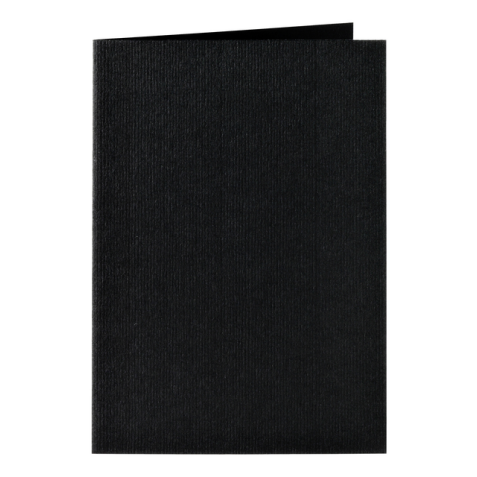 Carte de correspondance Papicolor double 105x148mm noir corbeau