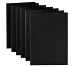 Carte de correspondance Papicolor double 105x148mm noir corbeau 6 pièces