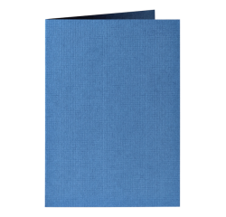 Carte de correspondance Papicolor double 105x148mm bleu roi 6 pièces