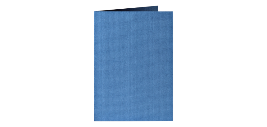 Carte de correspondance Papicolor double 105x148mm bleu roi 6 pièces