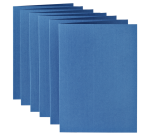 Carte de correspondance Papicolor double 105x148mm bleu roi 6 pièces