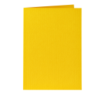 Carte de correspondance Papicolor double 105x148mm jaune bouton d'or 6 pièces