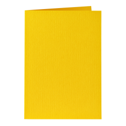 Carte de correspondance Papicolor double 105x148mm jaune bouton d'or