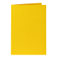 Carte de correspondance Papicolor double 105x148mm jaune bouton d'or