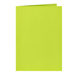 Carte de correspondance Papicolor double 105x148mm vert pomme 6 pièces