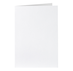Correspondentiekaart Papicolor dubbel 105x148mm kraft wit pak à 6 stuks