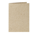 Papicolor correspondence card double 105x148mm gray kraft 6 pieces