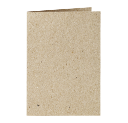 Correspondentiekaart Papicolor dubbel 105x148mm kraft grijs pak à 6 stuks