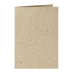 Carte de correpondance Papicolor double 105x148mm kraft gris