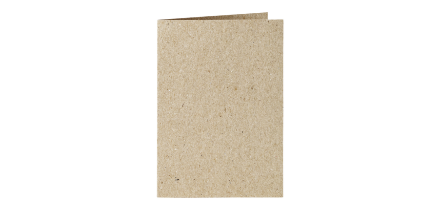 Papicolor correspondence card double 105x148mm gray kraft 6 pieces