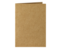 Correspondentiekaart Papicolor dubbel 105x148mm bruin pak à 6 stuks