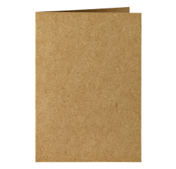 Carte de correspondance Papicolor double 105x148mm brun 6 pièces