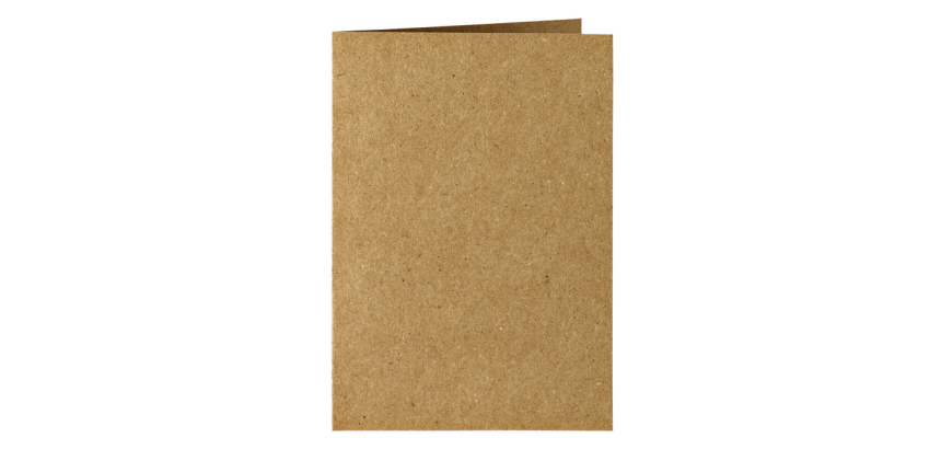 Carte de correspondance Papicolor double 105x148mm brun 6 pièces