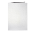 Carte de correspondance Papicolor double 105x148mm blanc perle métallisé 6 pièces