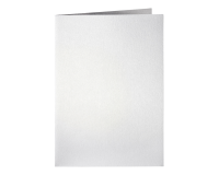 Correspondentiekaart Papicolor dubbel 105x148mm metallic parelwit pak à 6 stuks