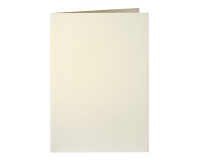 Correspondentiekaart Papicolor dubbel 105x148mm metallic ivoor pak à 6 stuks