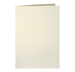 Carte de correspondance Papicolor double 105x148mm ivoire métallisé 6 pièces