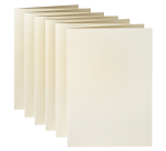 Carte de correspondance Papicolor double 105x148mm ivoire métallisé 6 pièces