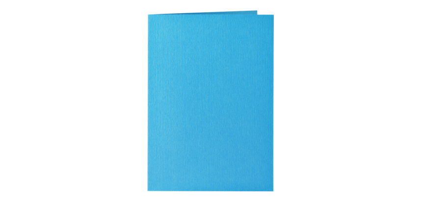 Carte de correspondance Papicolor double 105x148mm bleu ciel 6 pièces