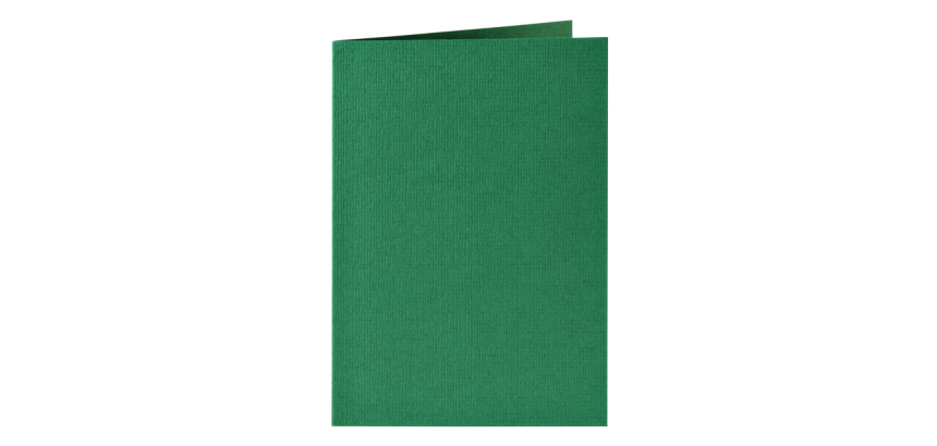 Carte de correspondance Papicolor double 105x148mm vert sapin 6 pièces