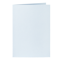 Carte de correspondance Papicolor double 105x148mm bleu bébé 6 pièces