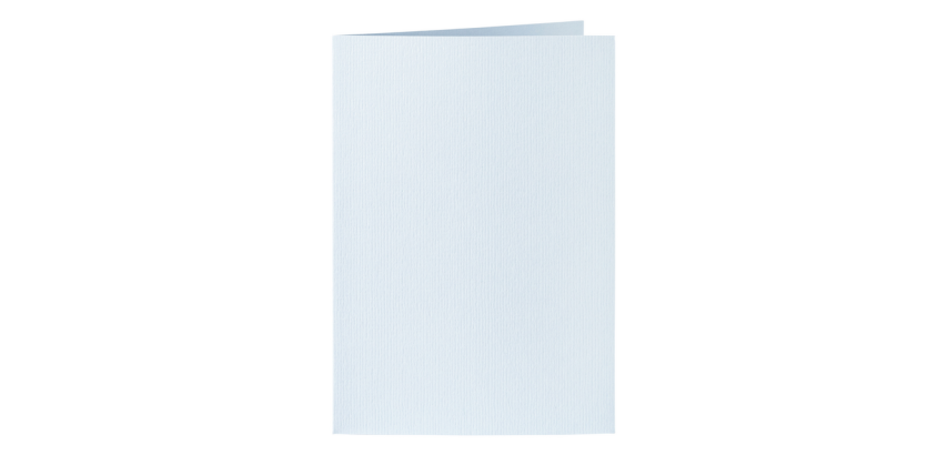 Carte de correspondance Papicolor double 105x148mm bleu bébé 6 pièces