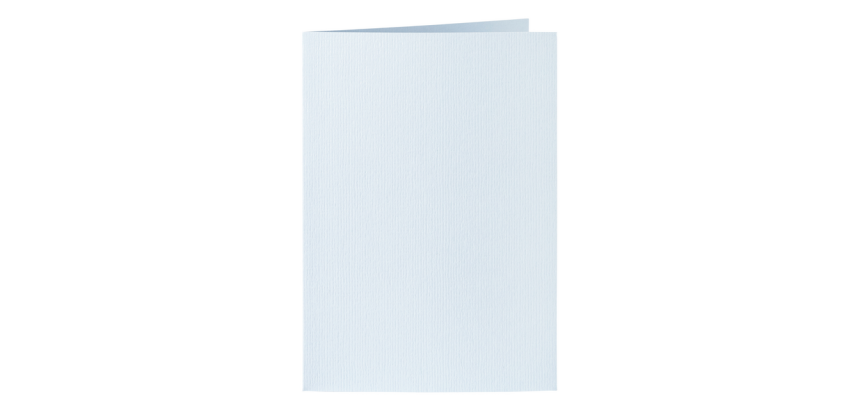 Carte de correspondance Papicolor double 105x148mm bleu bébé 6 pièces