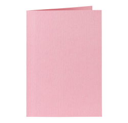 Carte de correspondance Papicolor double 105x148mm rose bébé 6 pièces