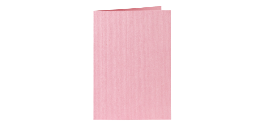 Carte de correspondance Papicolor double 105x148mm rose bébé 6 pièces
