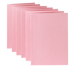 Carte de correspondance Papicolor double 105x148mm rose bébé 6 pièces