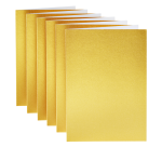 Correspondentiekaart Papicolor dubbel 105x148mm metallic goud pak à 6 stuks