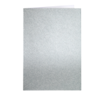 Correspondentiekaart Papicolor dubbel 105x148mm metallic zilver pak à 6 stuks